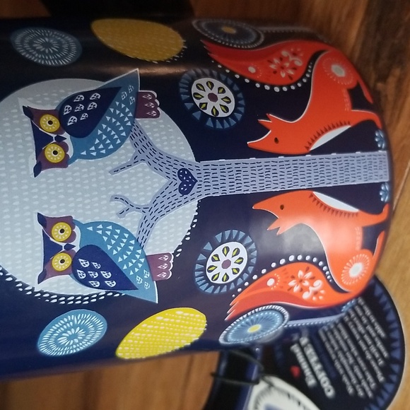 NWT Folklore Enamel Coffee Pot-Wild and Wolf Night and Day Enchanted Woodland - Picture 2 of 14